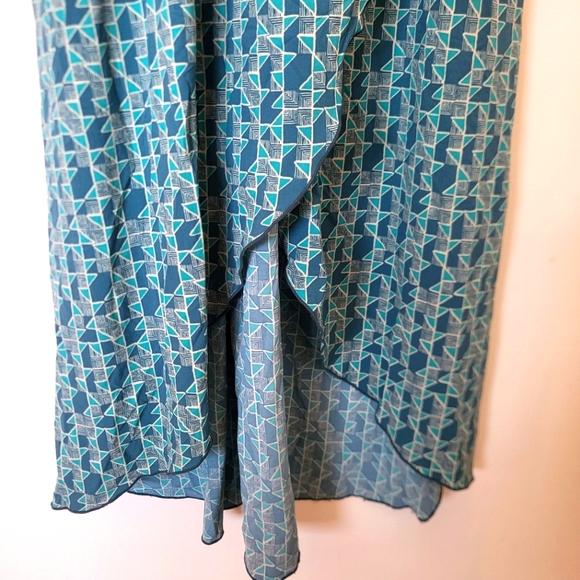 Toad & Co Sunkissed Maxi Dress Geometric Teal Small - Picture 5 of 16